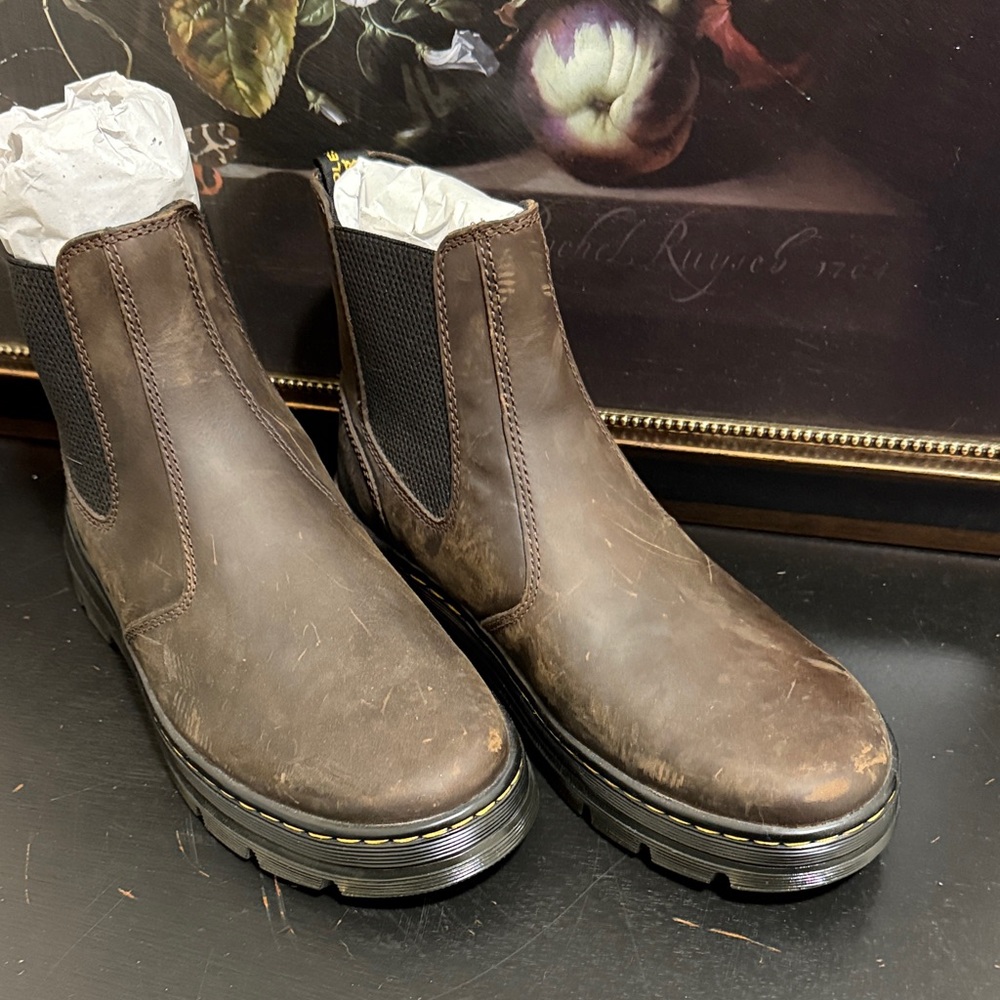Dr. Marten Brown Leather Chelsea Boots